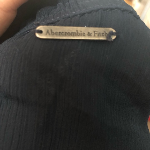 Abercrombie and Fitch ruffled navy skirt - Picture 2 of 3